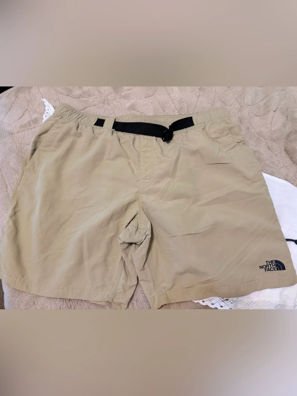 The North Face Men's Class V Pathfinder Belted Hiking Shorts - Tan Khaki Size XL